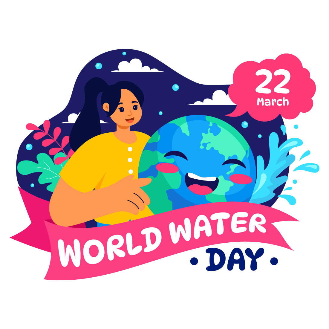 12 World Water Day Illustration cover image.