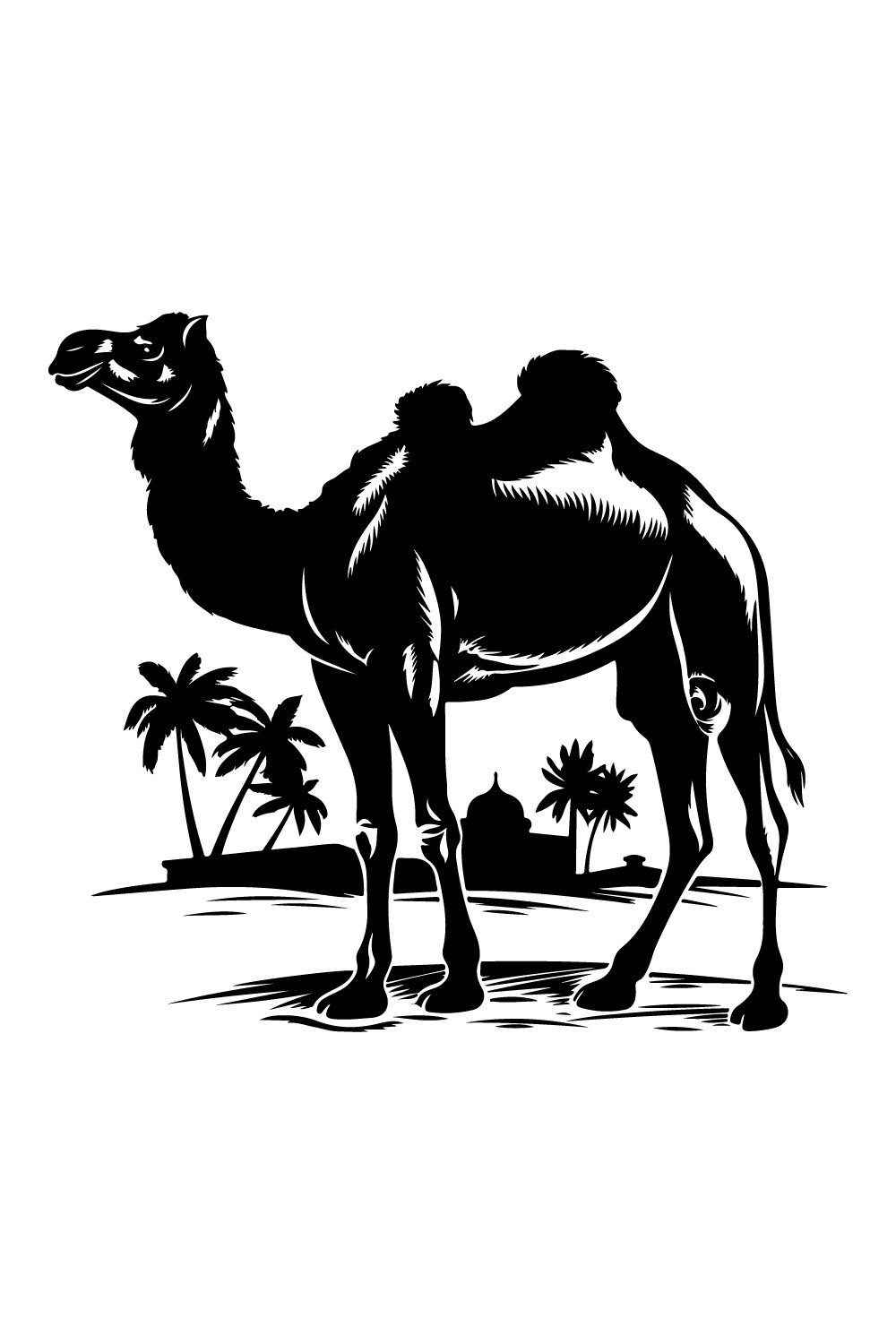 dromedary vector design pinterest preview image.