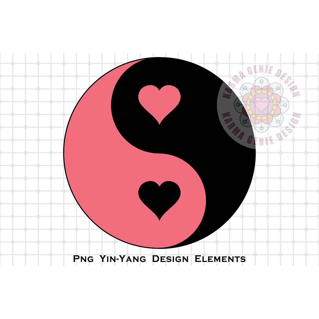 10 Png Yin & Yang Design Elements preview image.