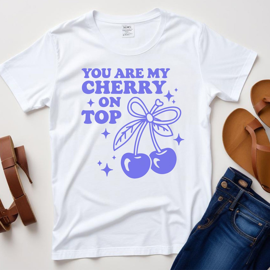 you are my cherry on top plane tshirt mockup 129