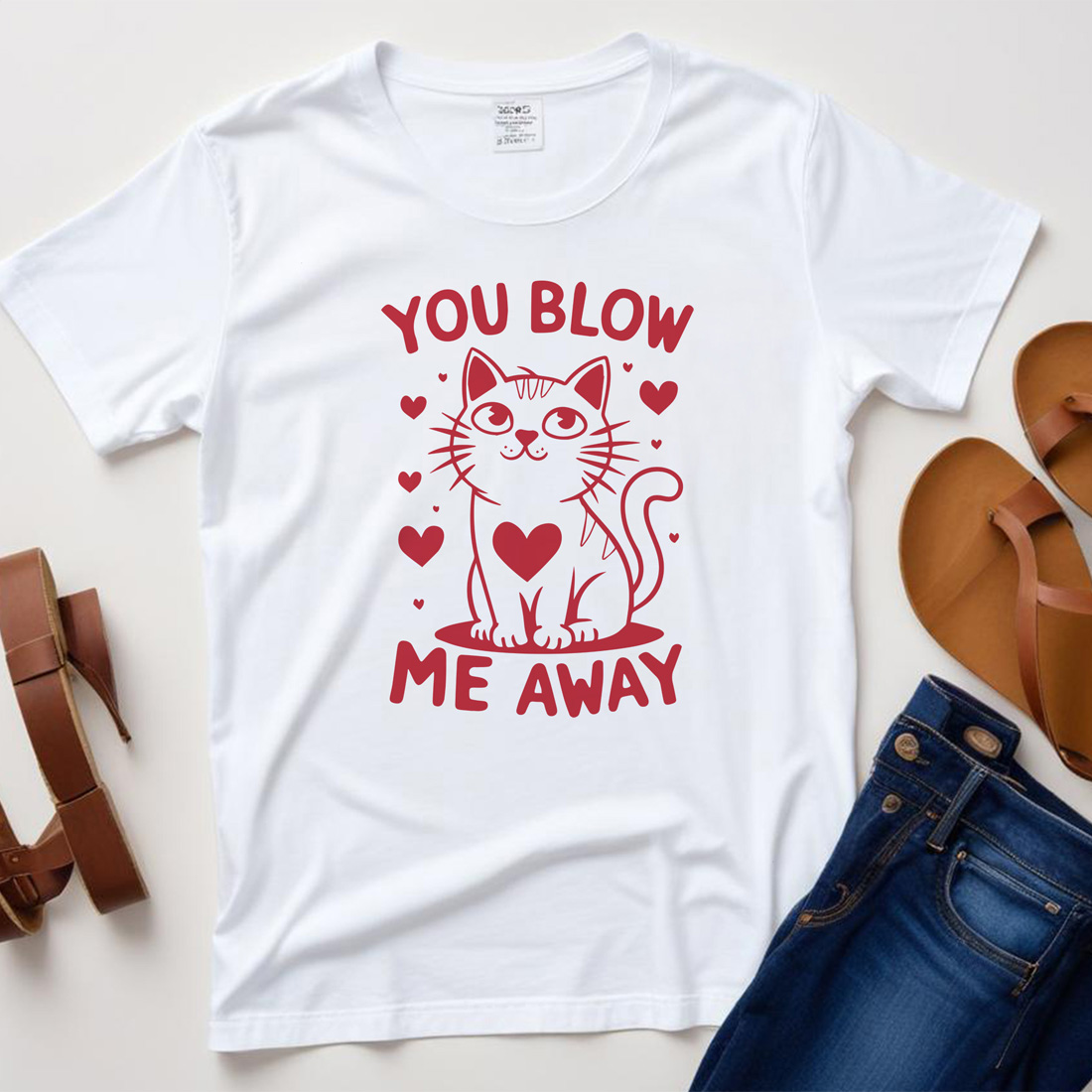 you blow me away white plane tshirt mockup 258