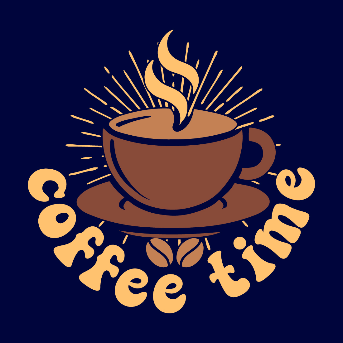 Coffee time t-shirt design 2025,trendy,new,unique,coffee, cover image.