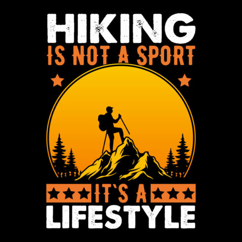 Adventure Awaits – Hiking T-Shirt Design cover image.