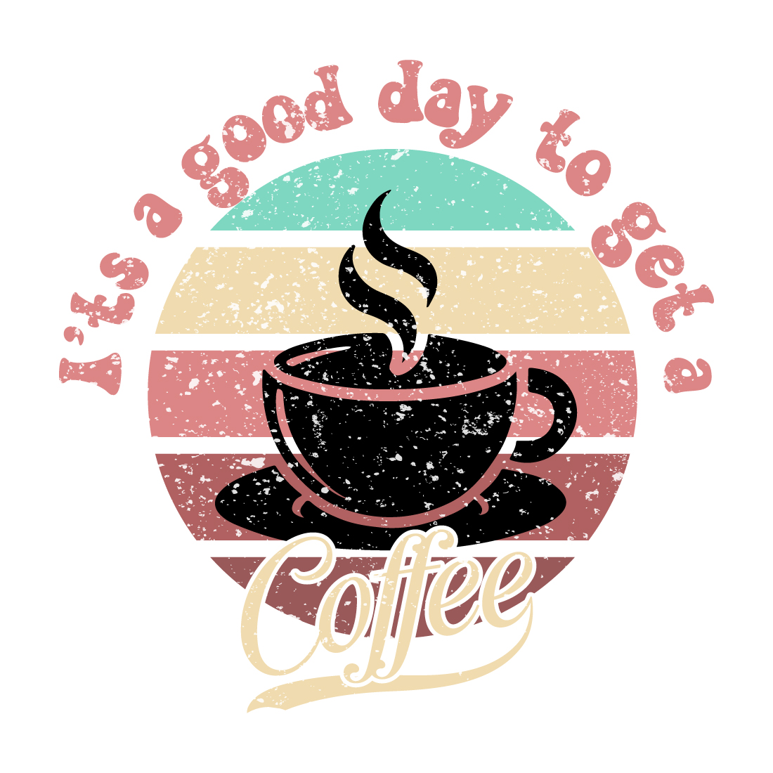 Coffee T-shirt DesignRetro Coffee Illustration,Coffee Cup Sunset Art,Morning Coffee T-Shirt,Cozy Coffee Aesthetic,Sunrise and Coffee Tee,Caffeine Lover Shirt preview image.