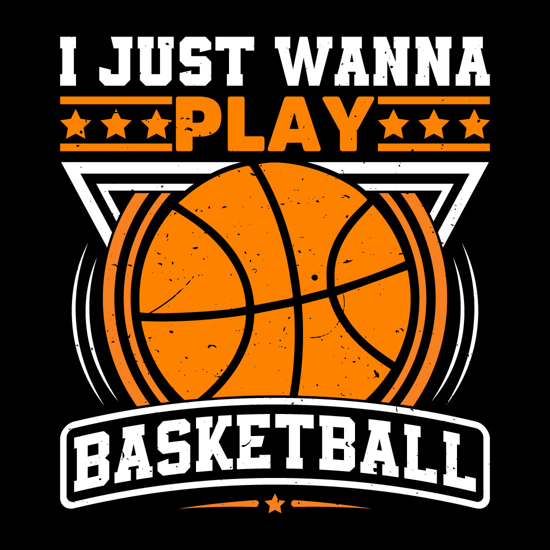 Dynamic Basketball-Themed T-Shirt Design cover image.