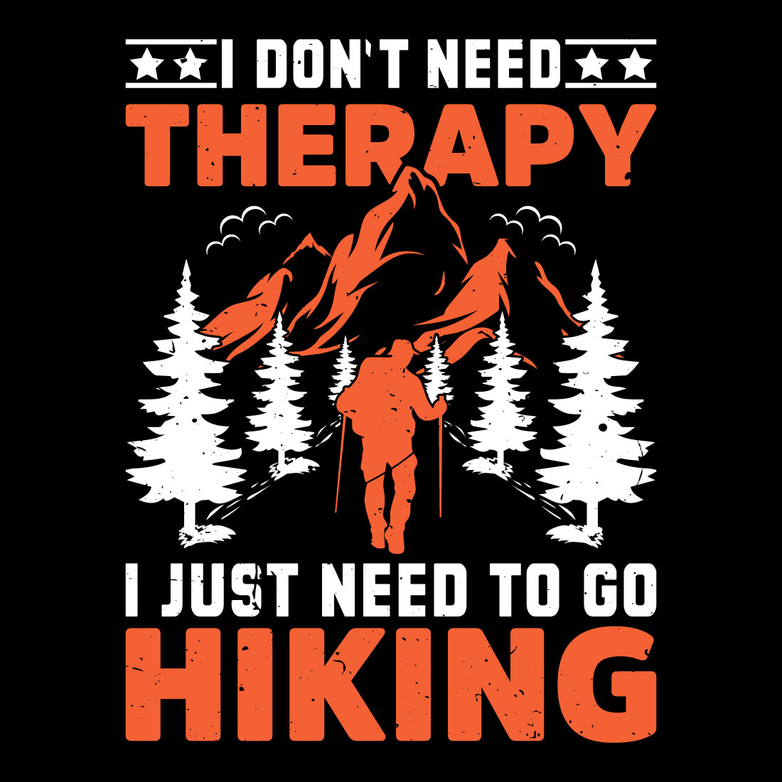 Adventure Awaits – Hiking T-Shirt Design cover image.