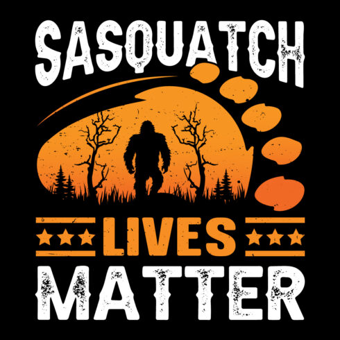 Bigfoot Themed T-shirt And Others Design Merchandise Design cover image.