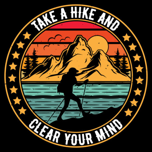 Adventure Awaits – Hiking T-Shirt Design cover image.