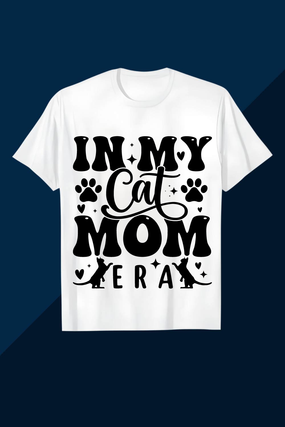 In My Cat Mom Era Fun Design mother day t shirt design pinterest preview image.