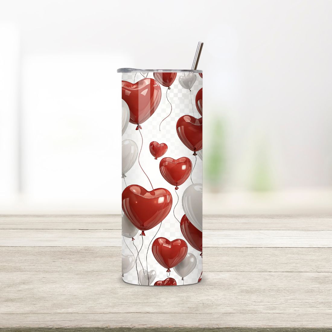 Valentines Tumbler Wrap, Hearts Designs, Hearts Tumbler Wrap preview image.