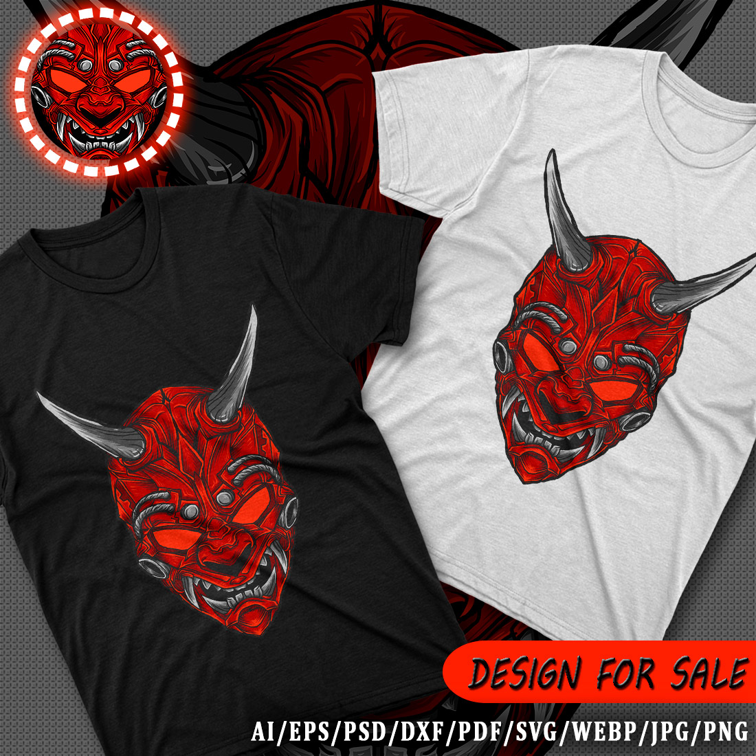 Devil Mask Design preview image.