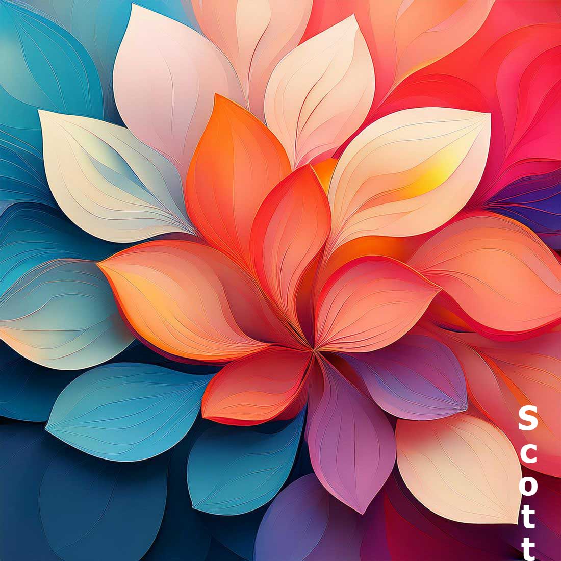 Elegant Bloom – Minimalist Petal Art with Warm Tones (Part 2) preview image.