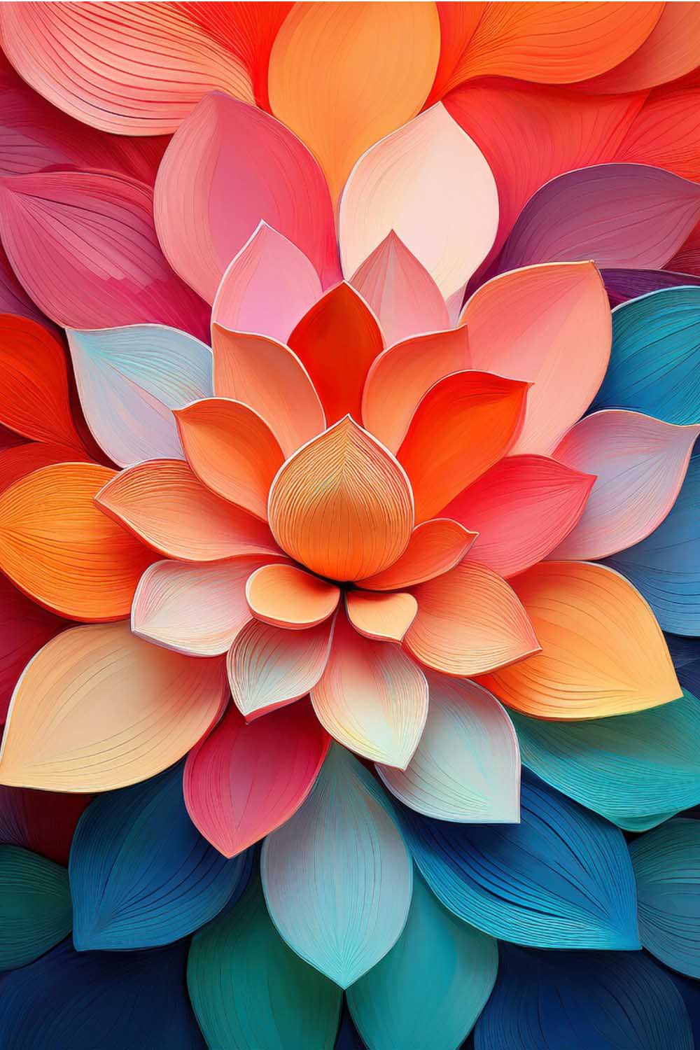 Elegant Bloom – Minimalist Petal Art with Warm Tones (Part 2) pinterest preview image.