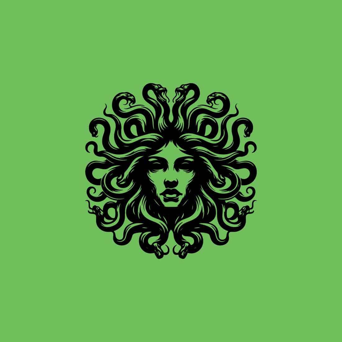 Fierce Medusa Mascot Logo – Mythical & Bold Design cover image.