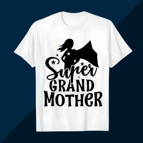 Super Mom T-Shirt Design SVG EPS AI PNG PDF cover image.