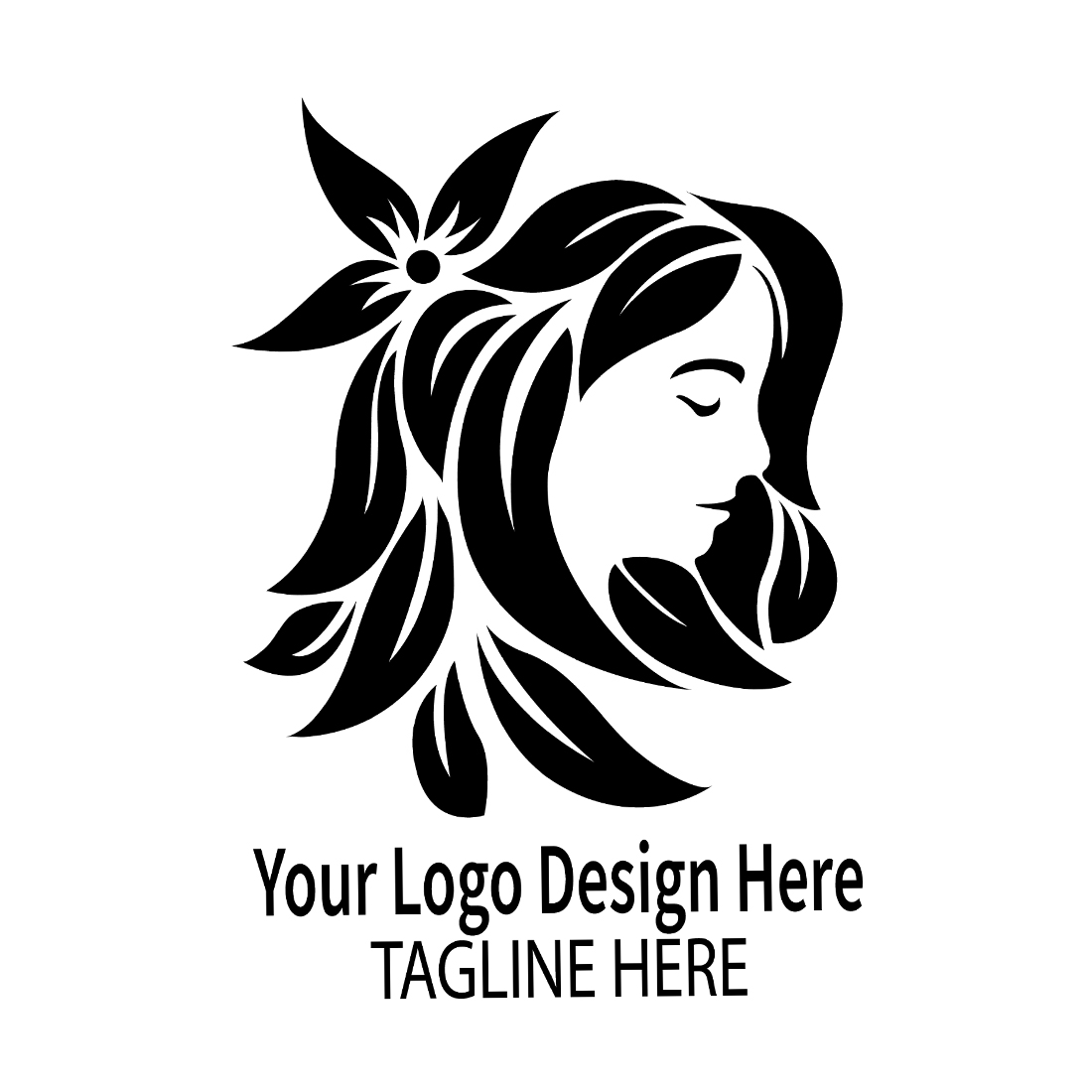 Beauty Fashion logo design vector images Women beauty logo design, salon, spa, heir minimalist logo design vector template JPG images preview image.