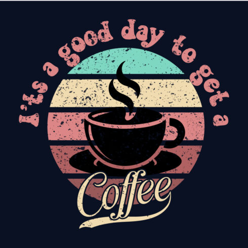 Coffee T-shirt DesignRetro Coffee Illustration,Coffee Cup Sunset Art,Morning Coffee T-Shirt,Cozy Coffee Aesthetic,Sunrise and Coffee Tee,Caffeine Lover Shirt cover image.