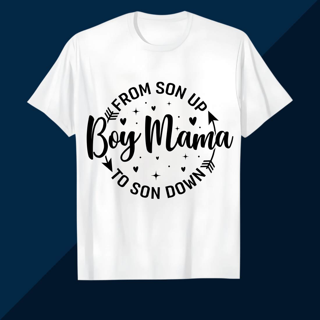 Boy Mama From Son Up To Down SVG EPS AI PNG Mother's T shirt preview image.