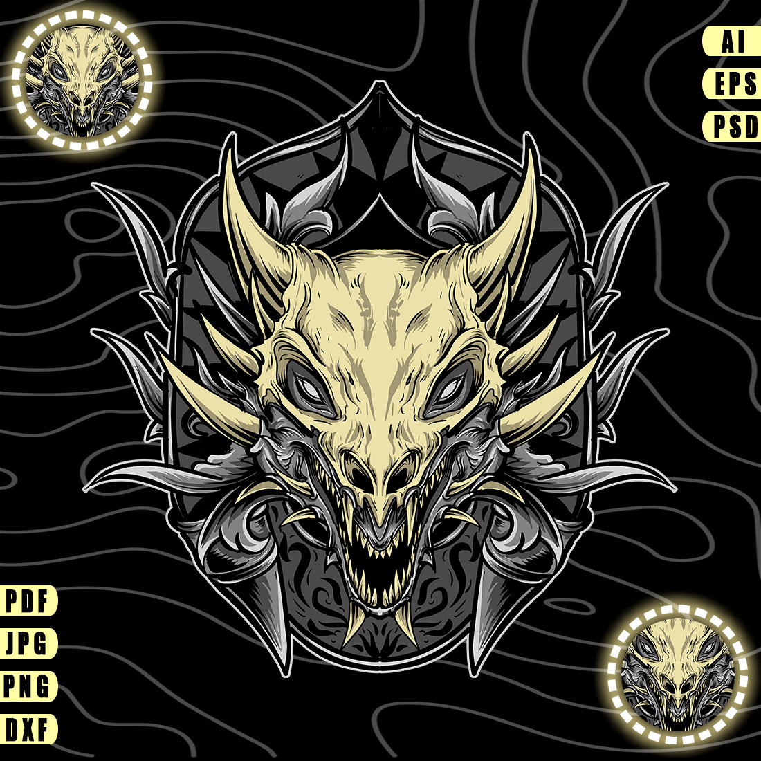 Dragon Skull Design cover image.