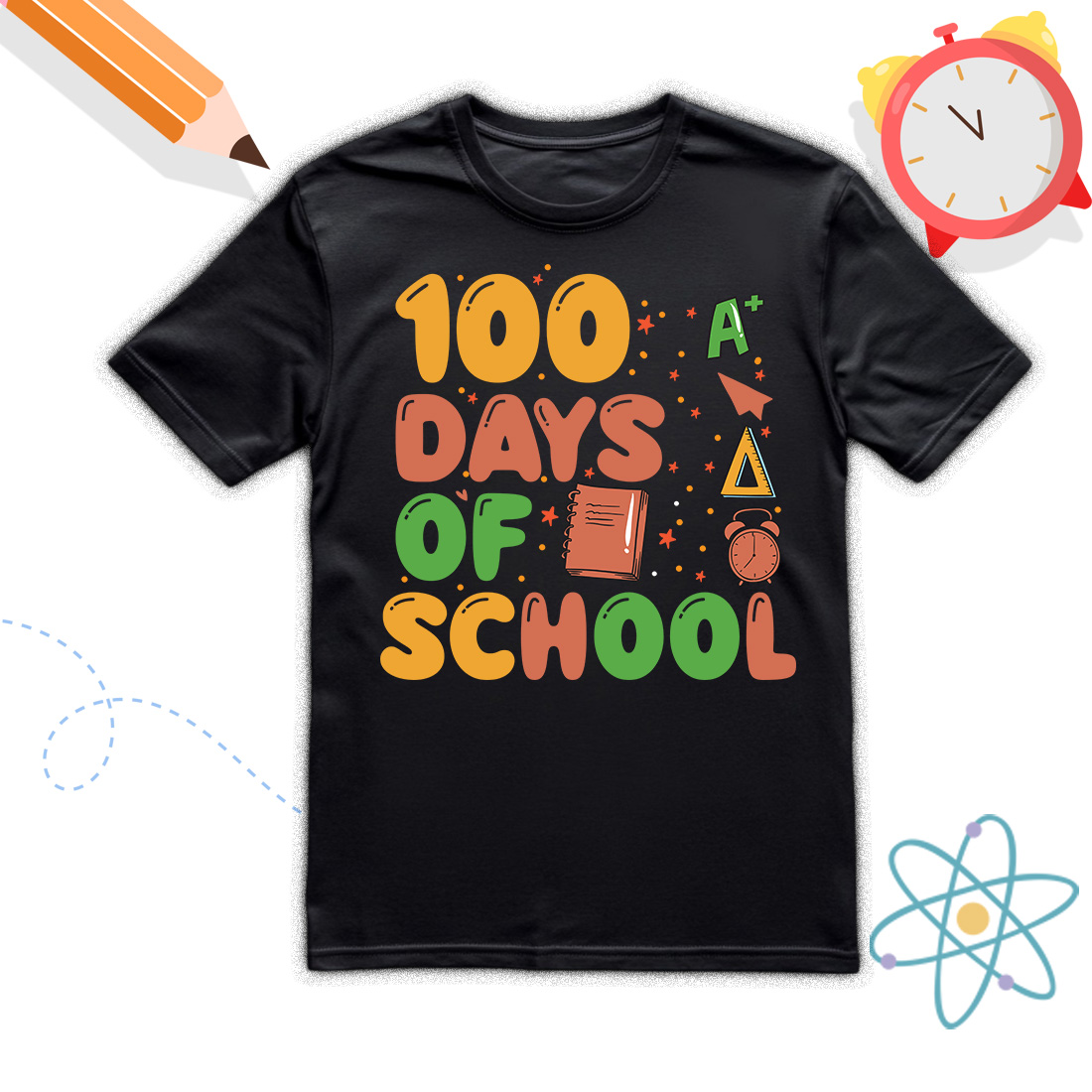 100 days of School Graphics for kids preview image.