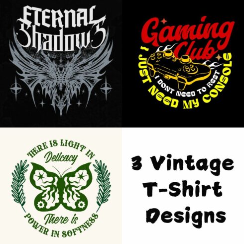 Vintage T-Shirts Designs cover image.