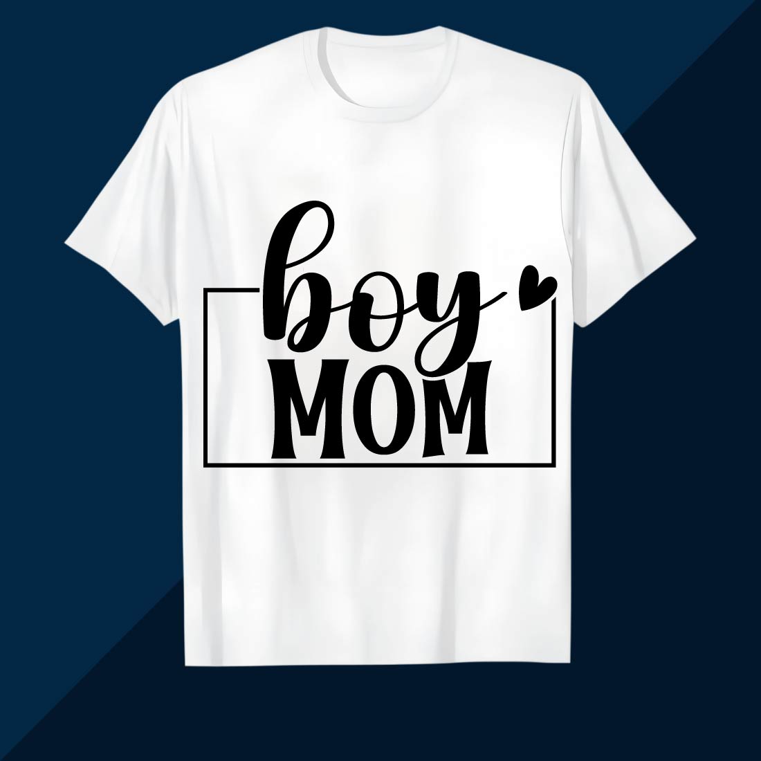 Boy Mom Simple and Stylish Design SVG EPS AI PNG Mother’s T shirt cover image.