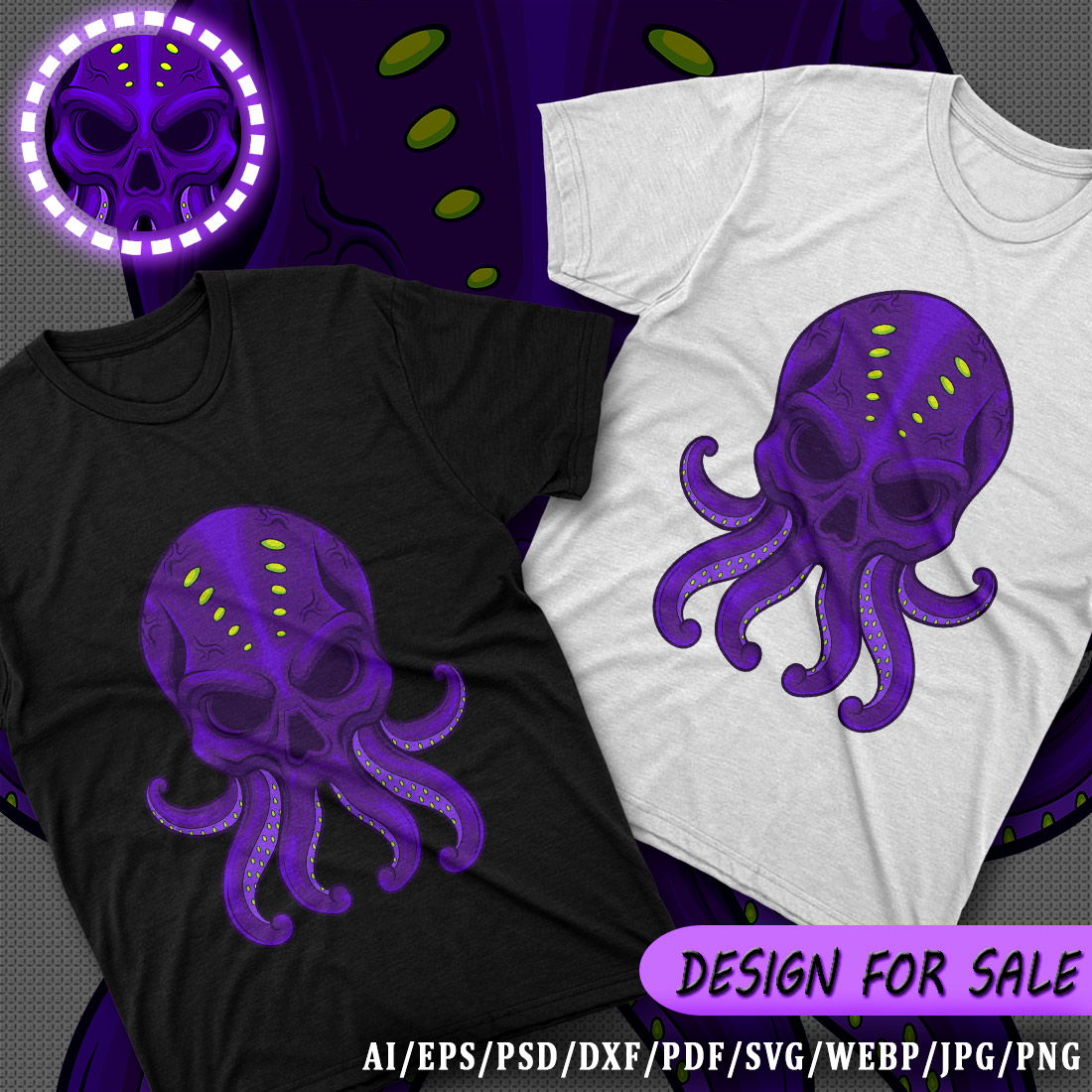 Octopus Alien Design preview image.