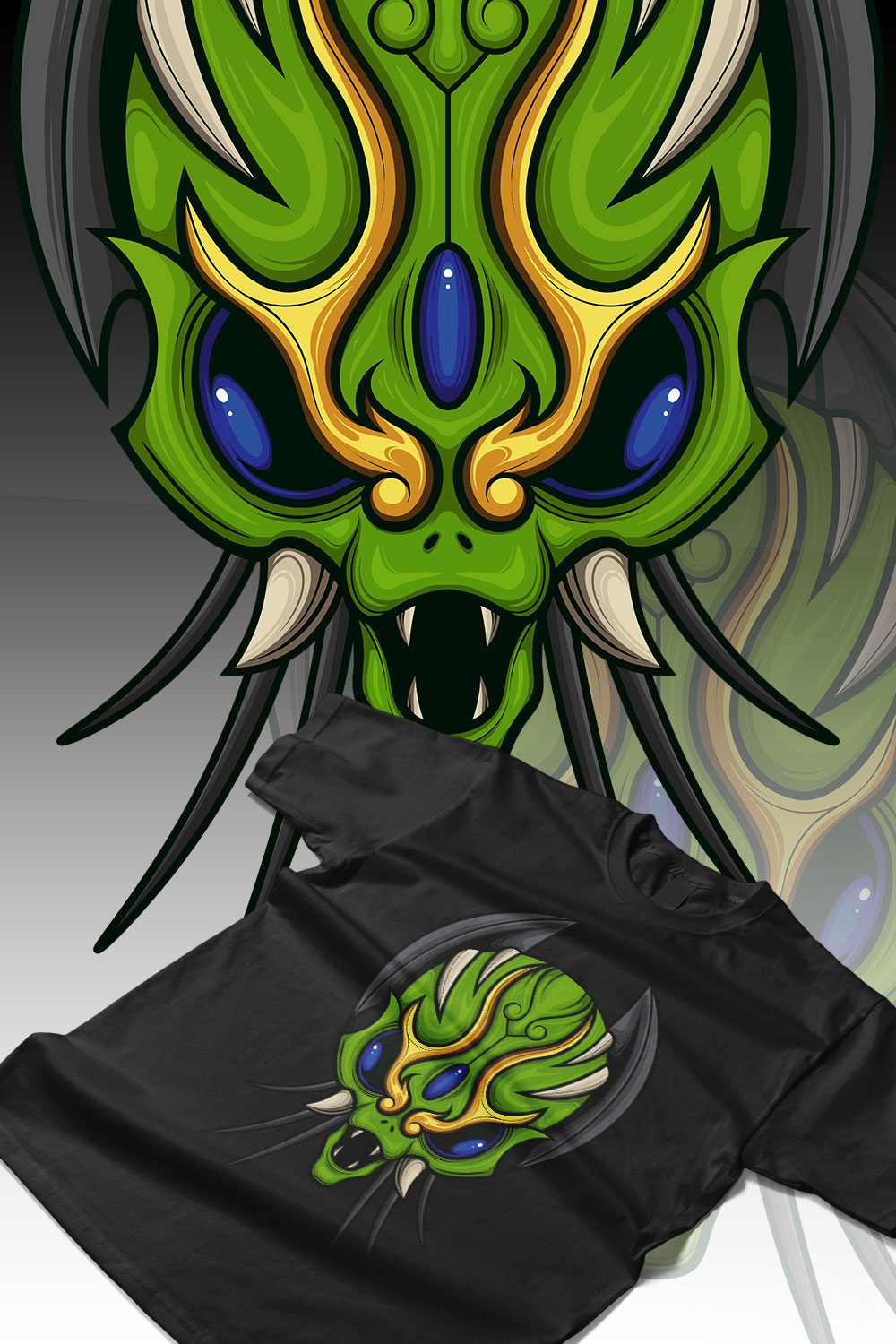 Scary Alien Design pinterest preview image.