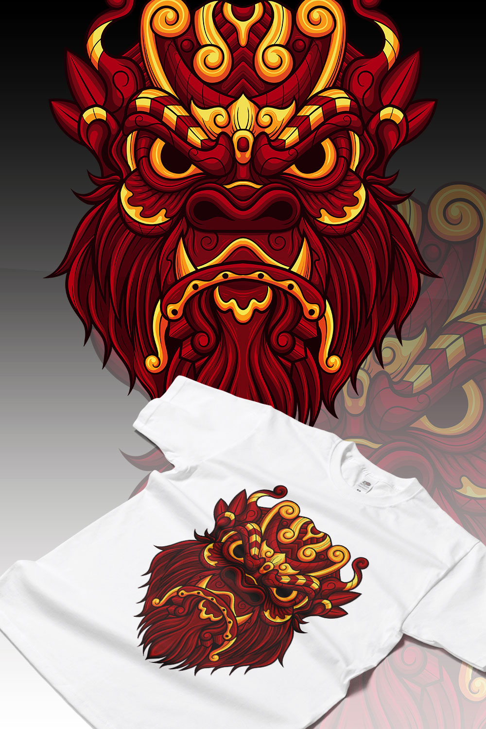 Red Monster Design pinterest preview image.