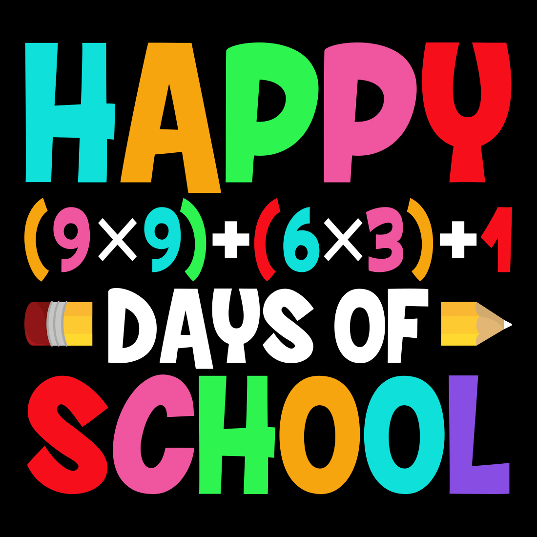 Happy 100th Day of School preview image.