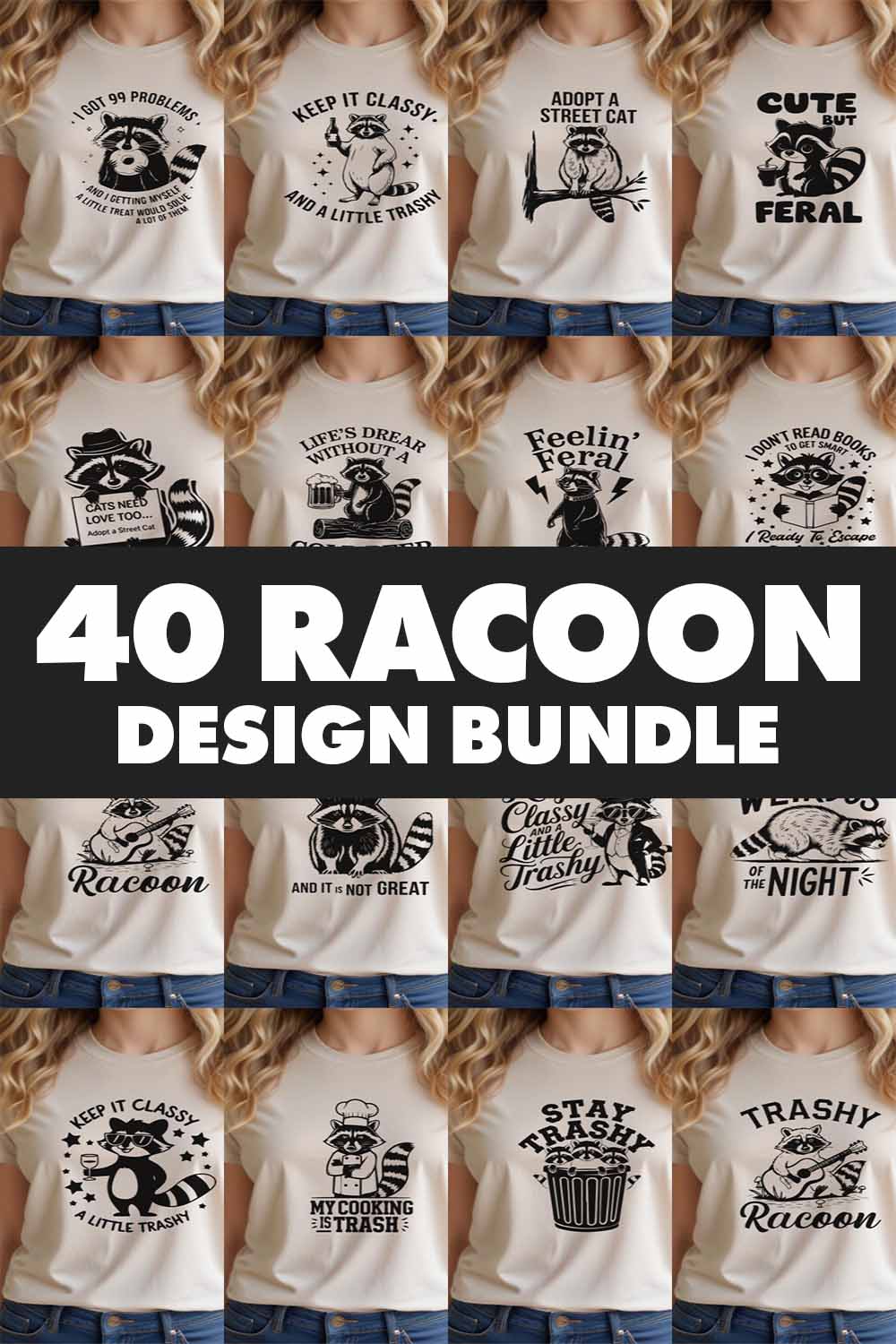 40 Racoon Graphic Design For Racoon Lovers pinterest preview image.