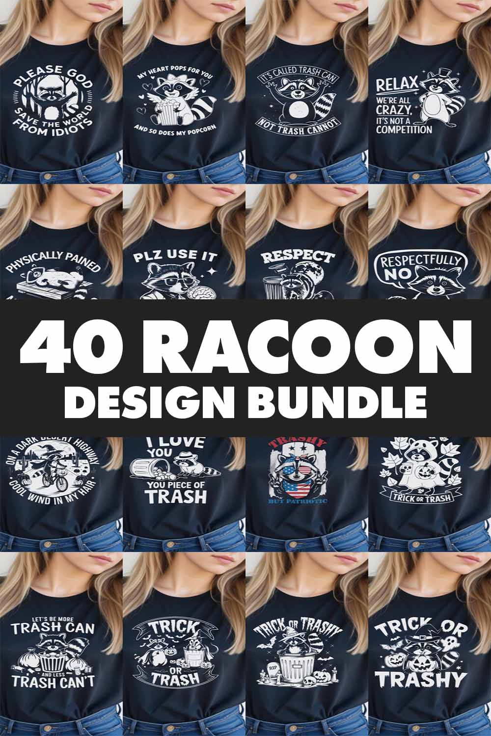 40 Racoon Graphic Design For Racoon Lovers pinterest preview image.