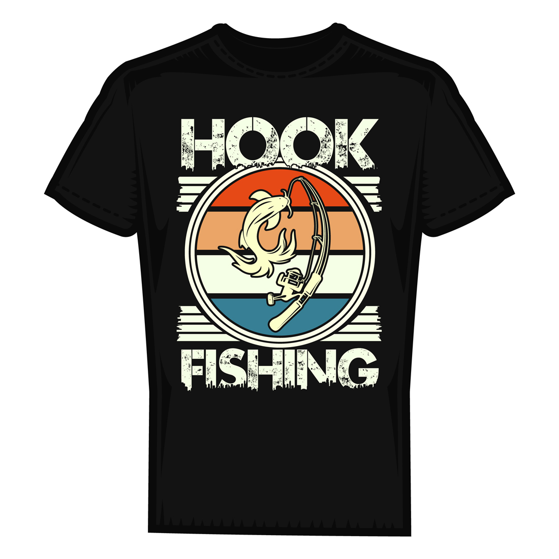 Eye-catching Fishing T-Shirt Design – Vintage & Trendy Styles preview image.