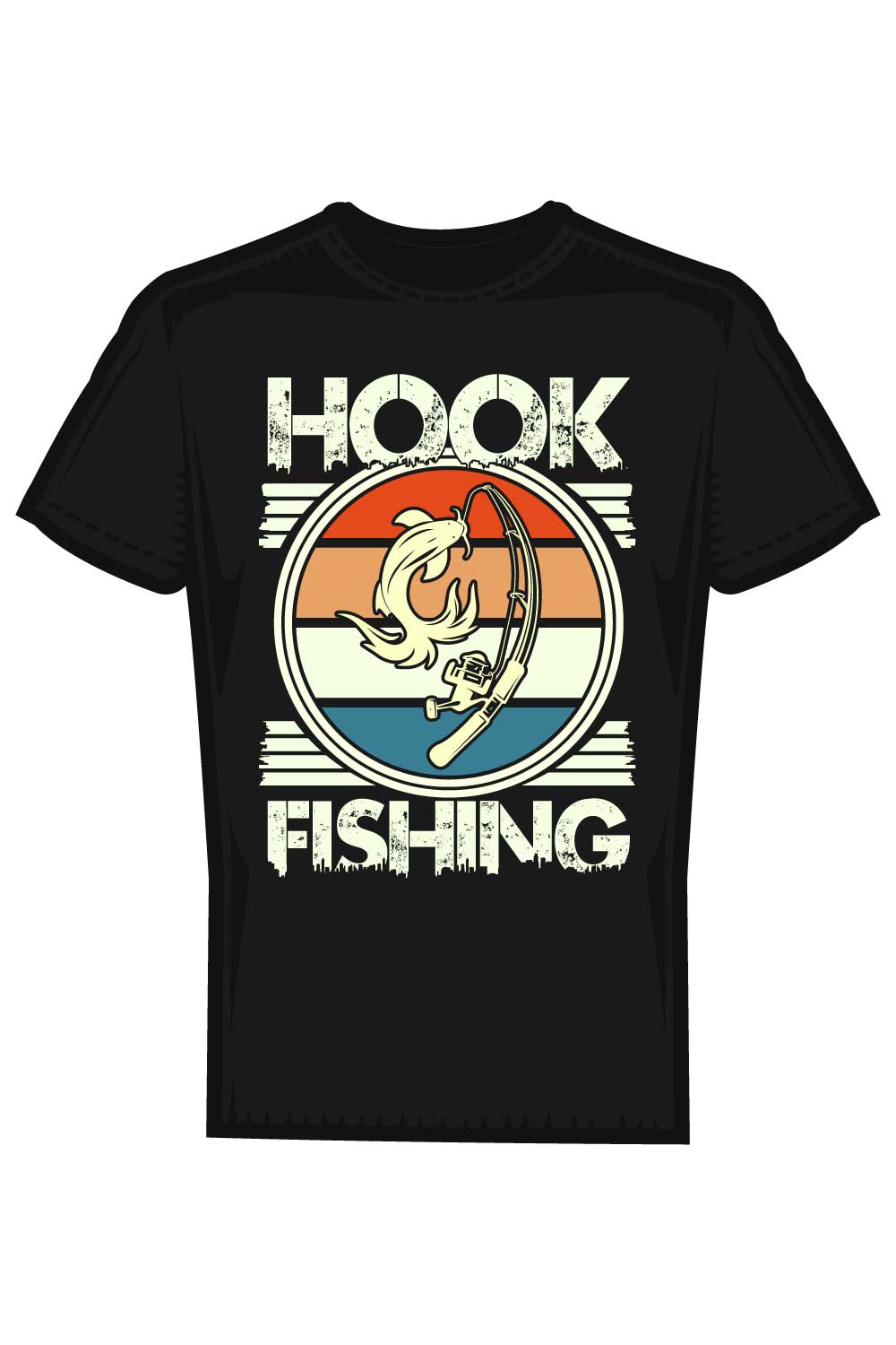 Eye-catching Fishing T-Shirt Design – Vintage & Trendy Styles pinterest preview image.