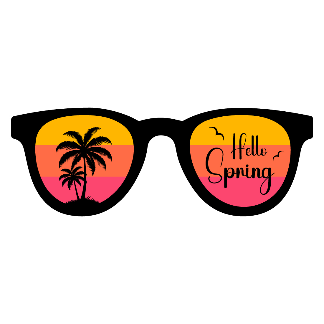 Tropical Summer Vibes – Trendy Beach T-Shirt Design preview image.