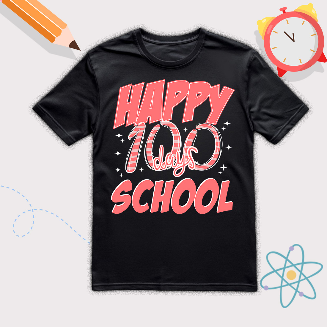 100 days of School Graphics for kids preview image.