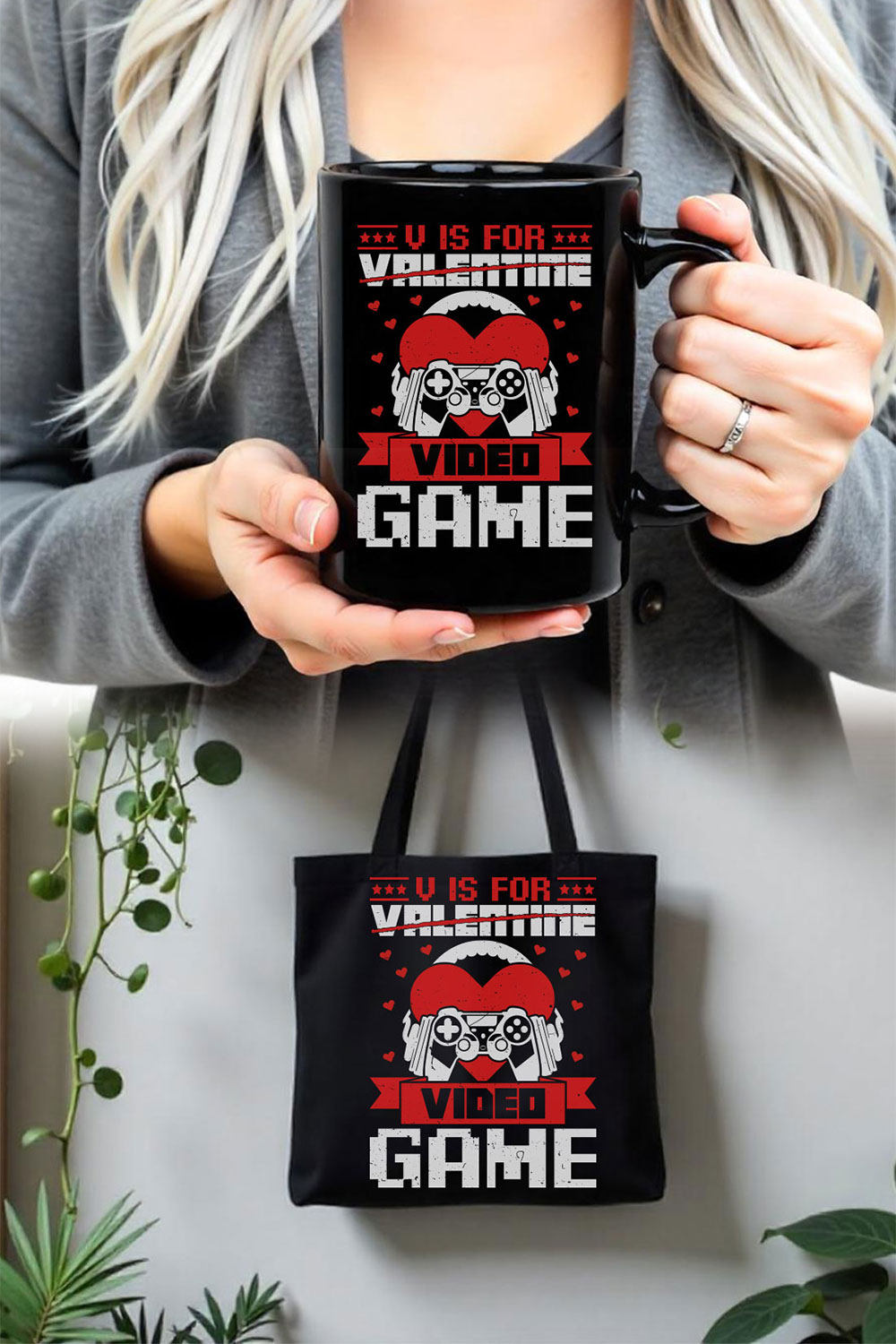 Video Gaming T-Shirt Design for Master Bundles POD pinterest preview image.