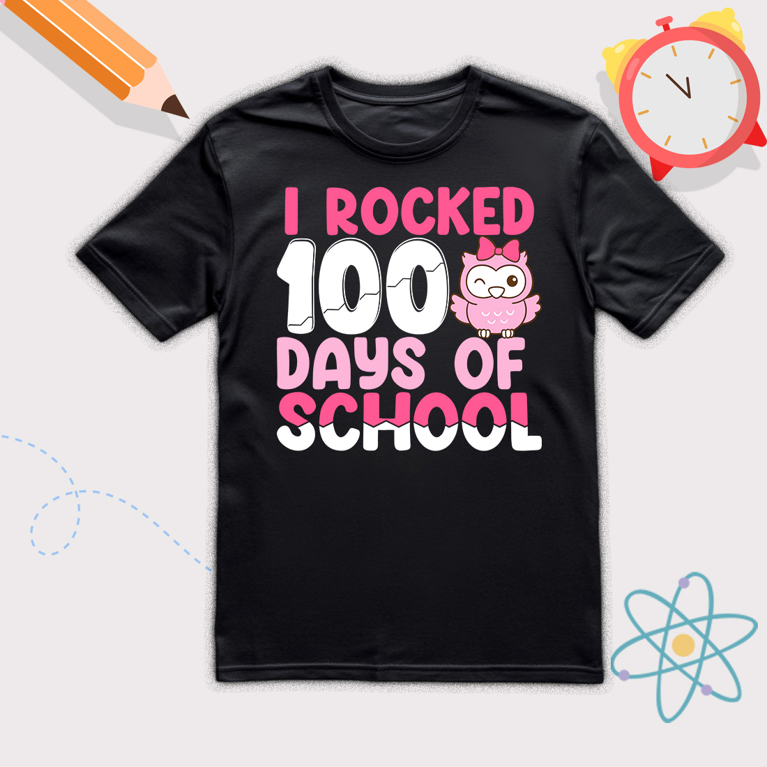 100 days of School Graphics for kids preview image.