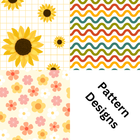 Pattern Designs for pillows, bedsheets cover image.