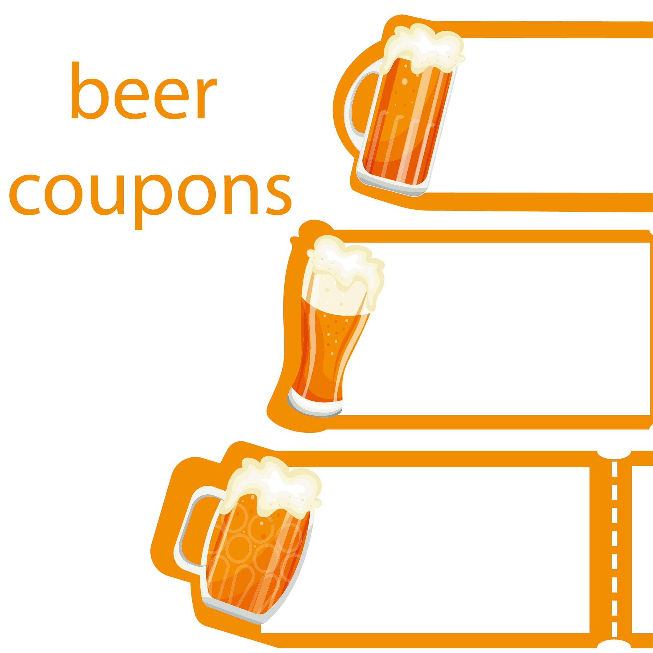 4 beer coupons cover image.