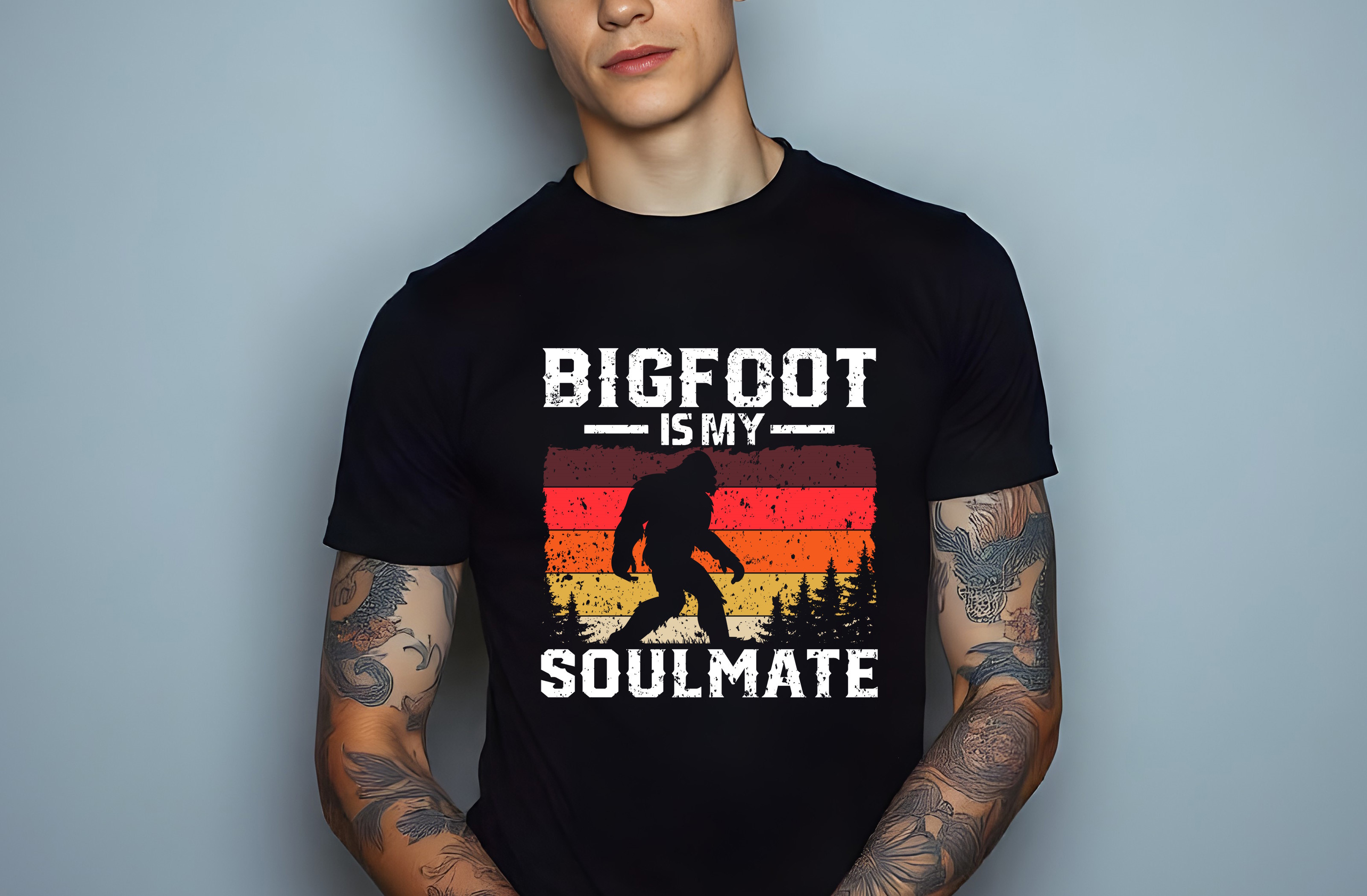 bigfoot is my soulmate graphic design male t shirt mockups 255