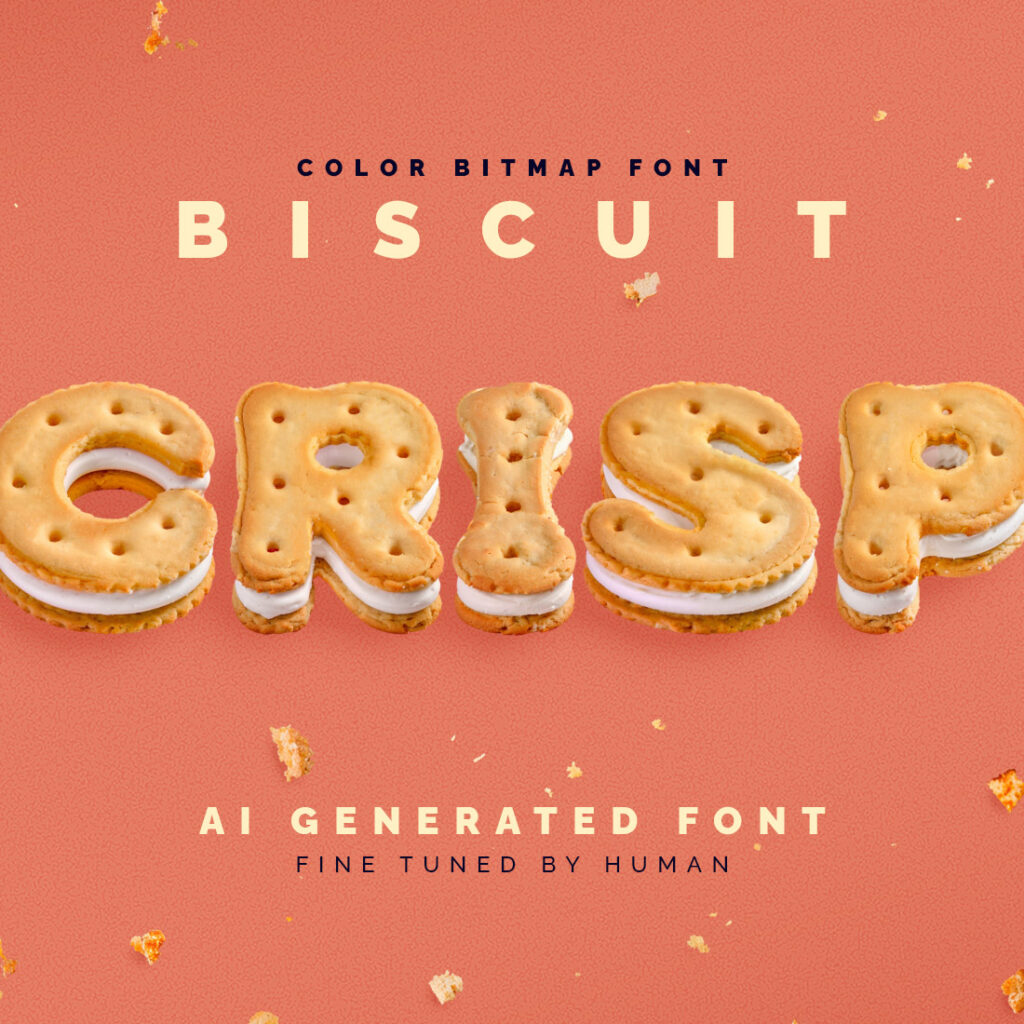 Biscuit Crisp - Color Bitmap Font - MasterBundles