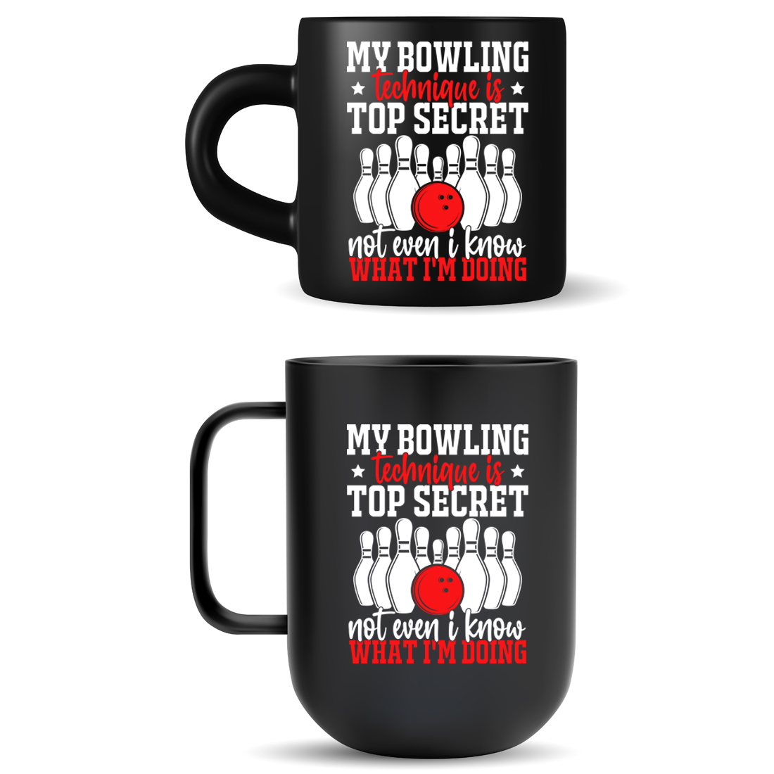 Bowling T Shirt Design Bundle Printable Sublimation Design preview image.