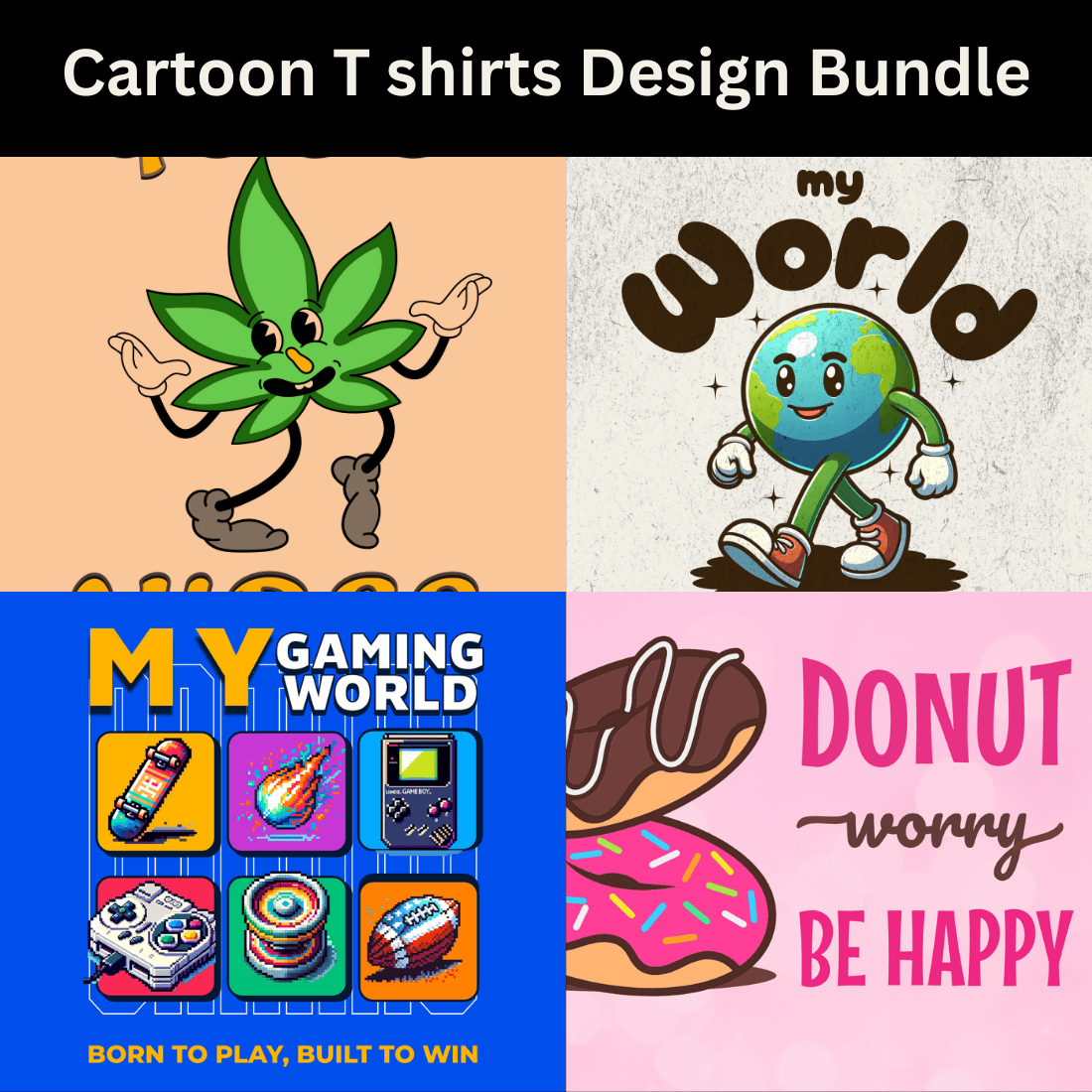 kids T-Shirts Design Bundles preview image.