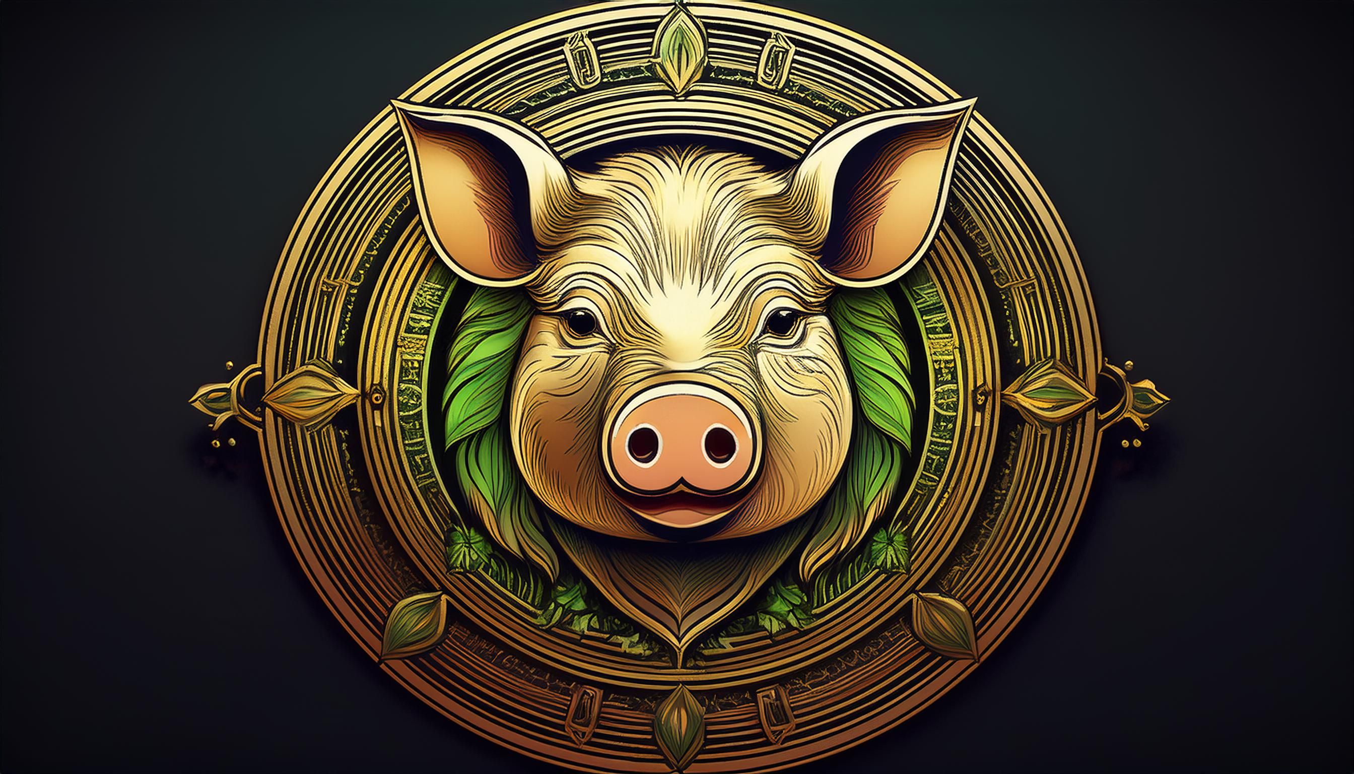 circular pig crypto logo 08 956