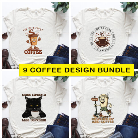 9 Coffee Graphic Design Bundel only for you cover image.