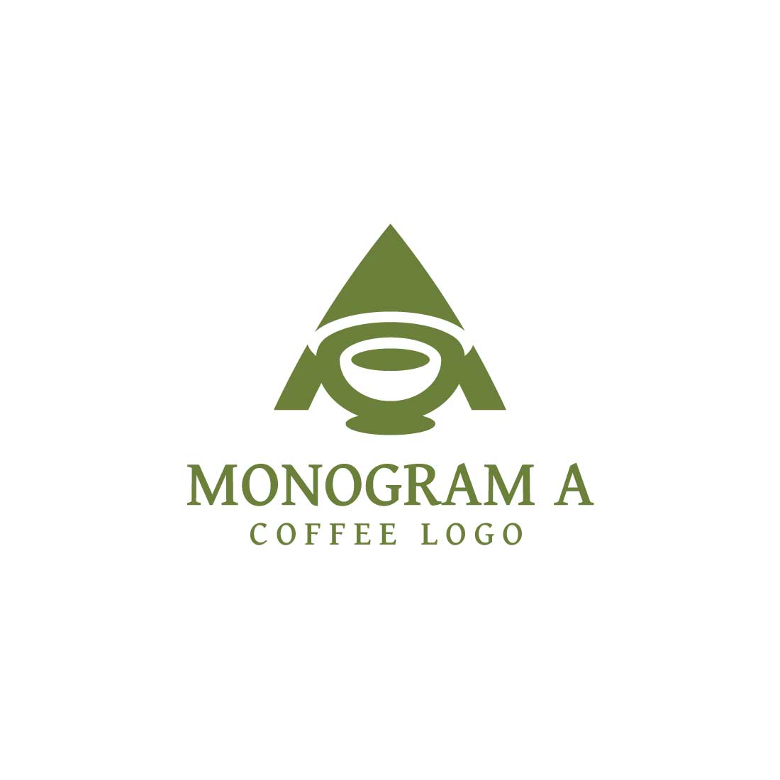 Professional Letter A Coffee Logo design cover image.