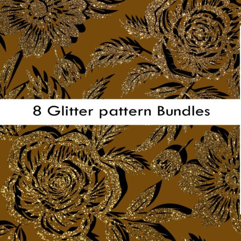 8 Glitter Pattern Background Bundles ,Vector image,Glitter wallpaper cover image.