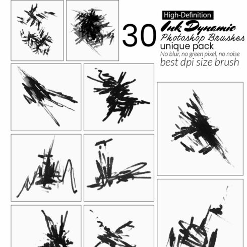 30 Ink Dynamic Splash Brushes cover image.