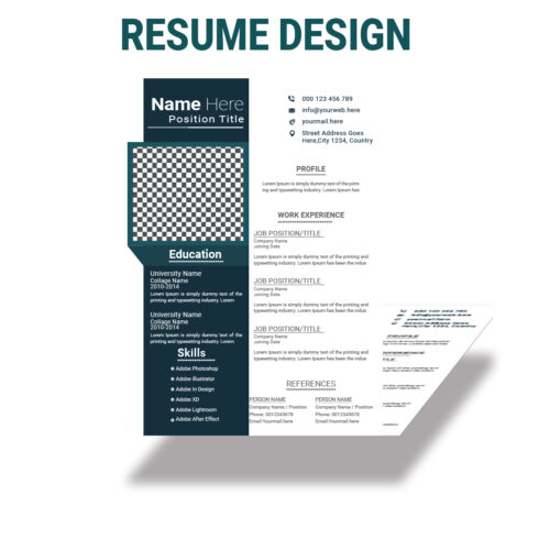 This resume layout balances aesthetics and professionalism with a sleek, minimalist approach cover image.